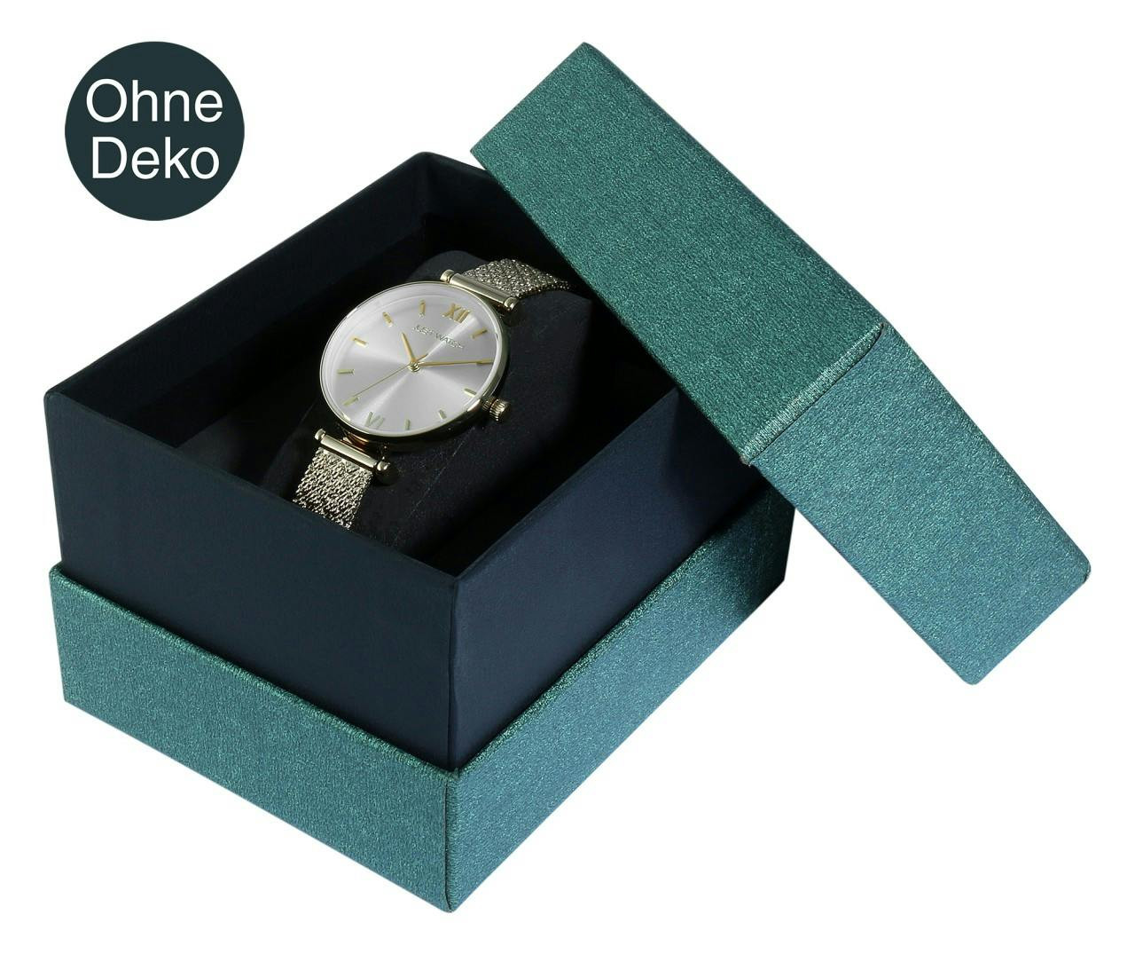 Caja para reloj con tapa extraíble en cartón verde