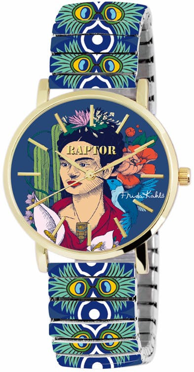 Reloj Frida Kahlo brazalete de acero inoxidable