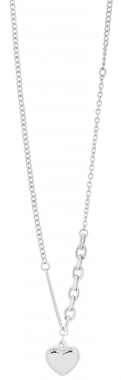 Collar cadena de acero inoxidable con colgante de corazón
