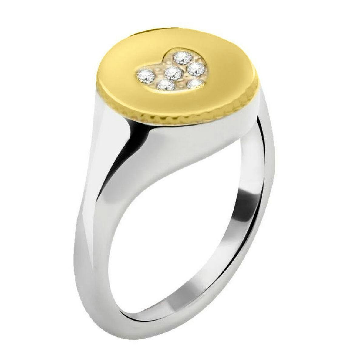 Anillo de acero inoxidable con piedra stonite