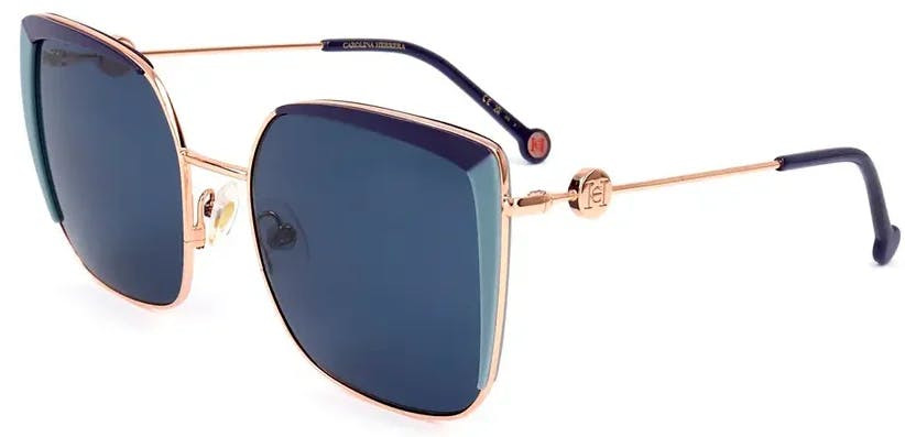 HER 0111/S square blue sunglasses