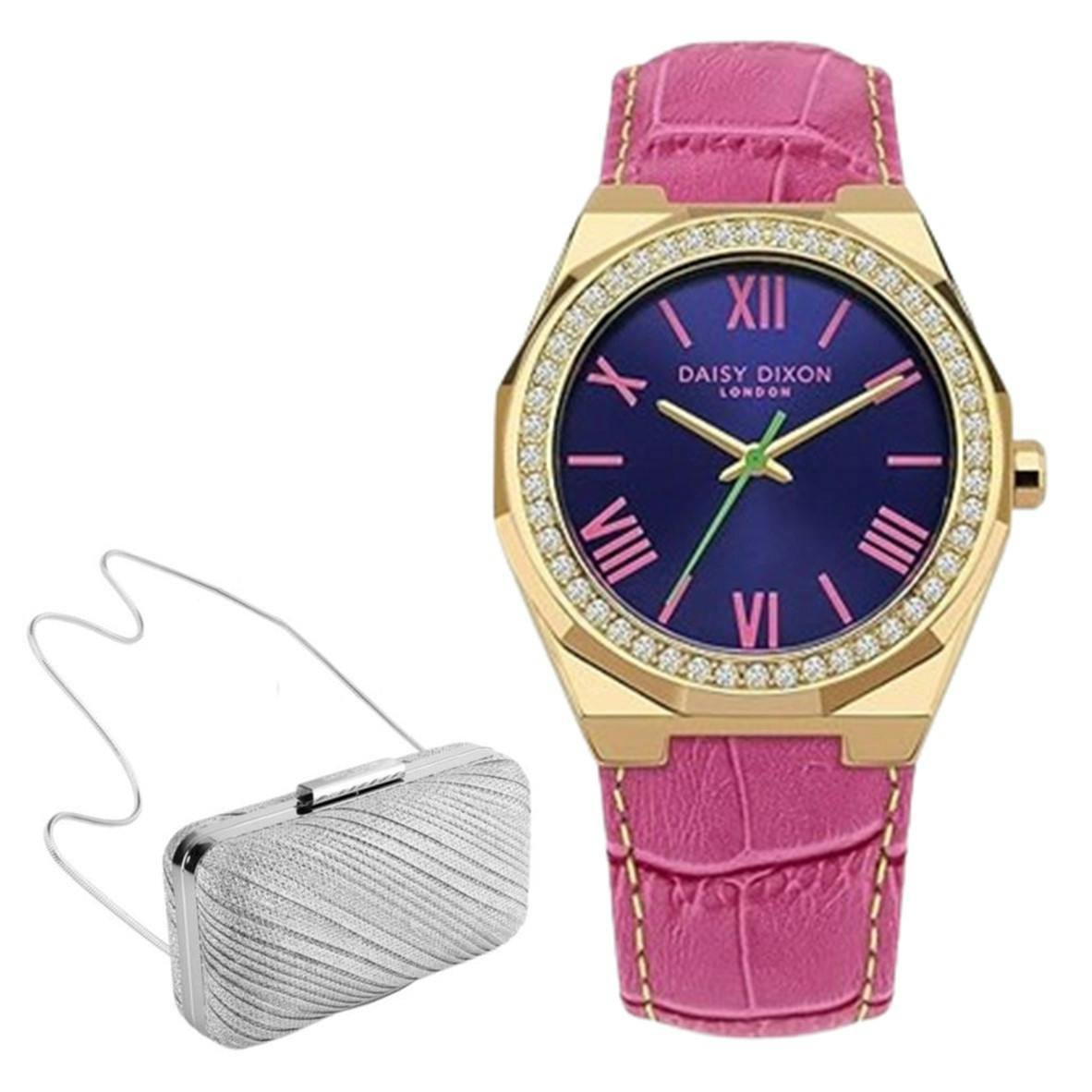 Reloj casual con caja de acero inoxidable y esfera azul