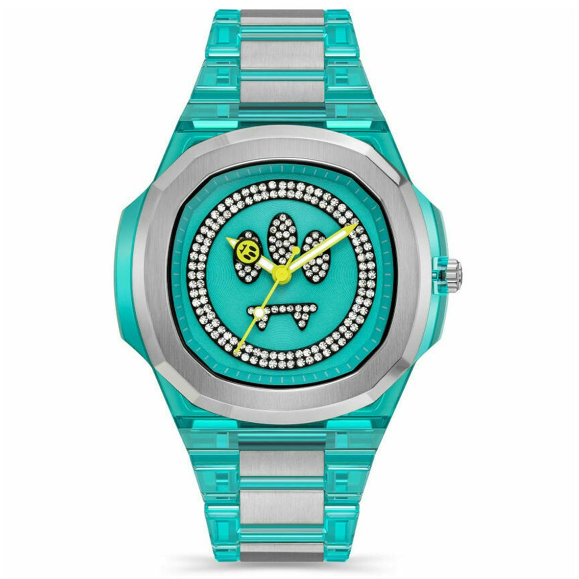 Reloj casual analógico cuarzo acero inoxidable esfera azul