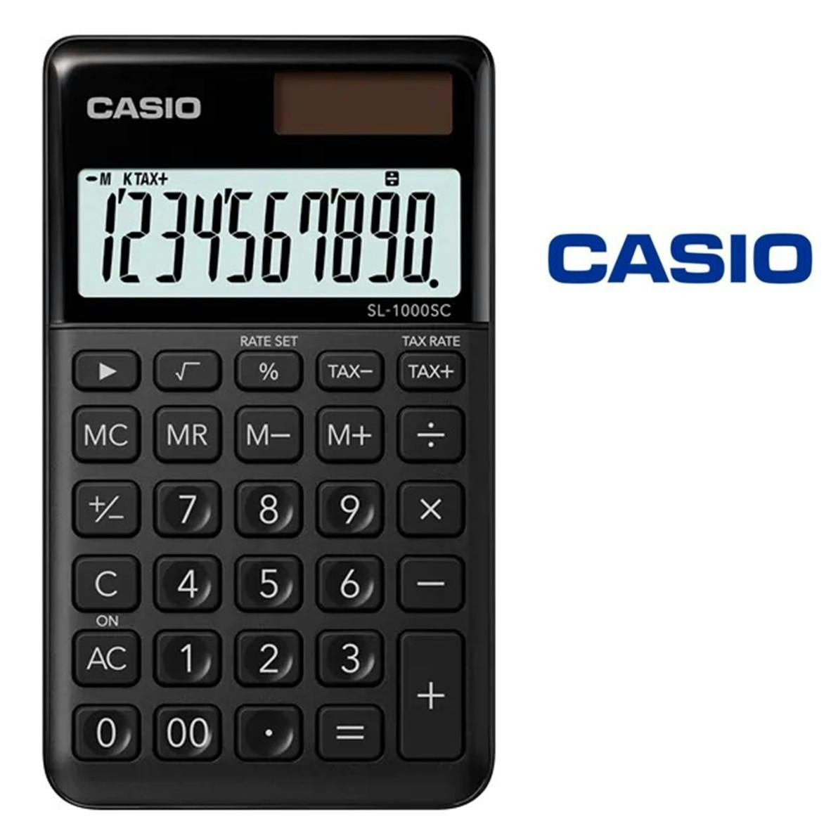 Portable SL-1000 SC-BK 10-digit calculator black