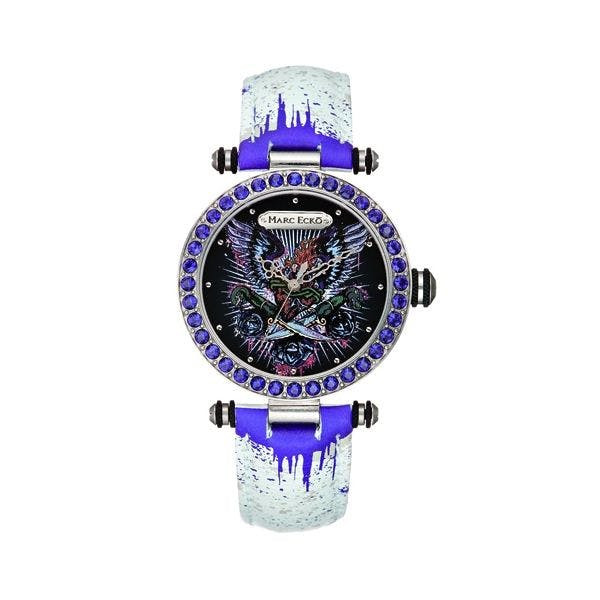 Reloj mujer Marc Ecko E15087M1 caja acero esfera negra correa cuero