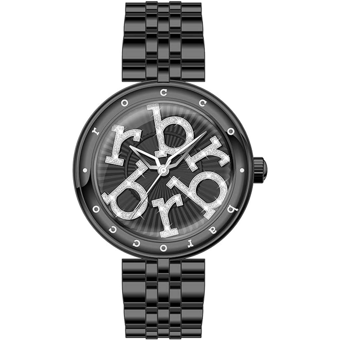 Reloj analógico Miyota acero inoxidable esfera negra