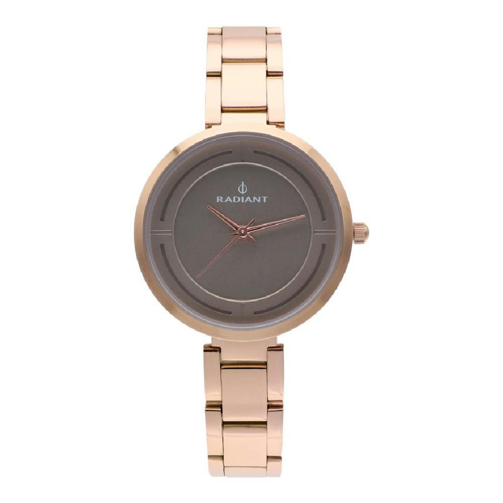 Reloj analógico de acero inoxidable con pulsera metálica
