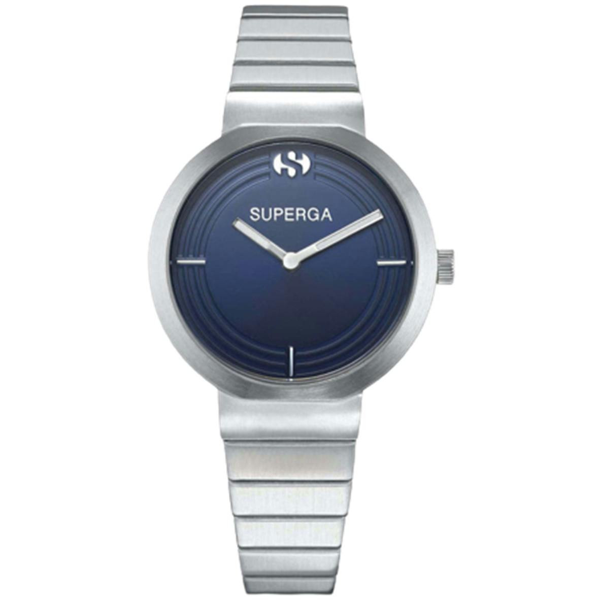 STC095 stainless steel watch with analog display and mineral glass