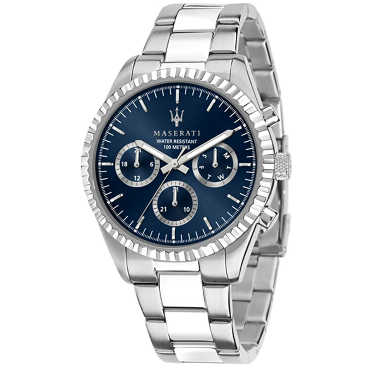 Reloj casual acero inoxidable esfera azul
