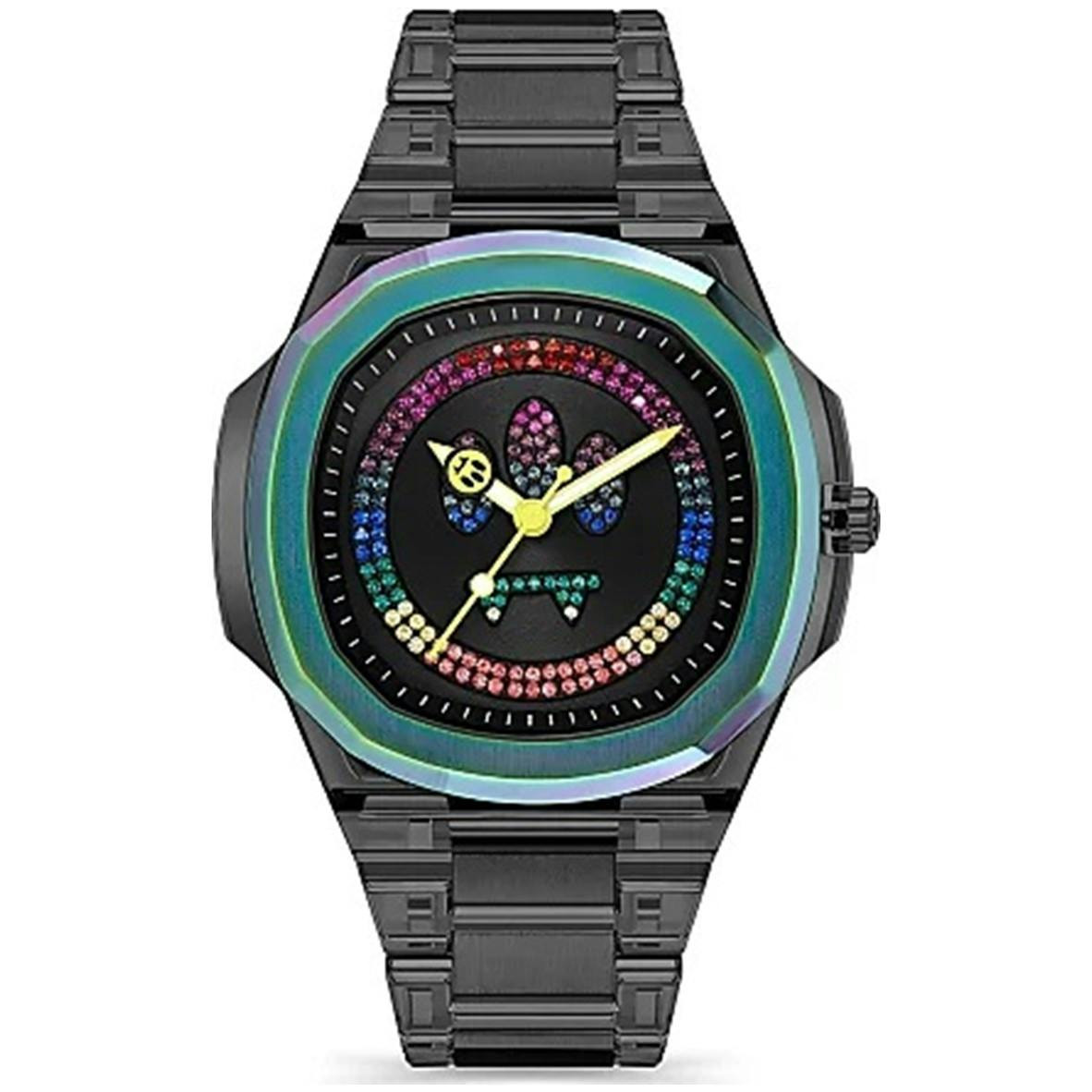 Reloj casual analógico acero inoxidable con esfera azul