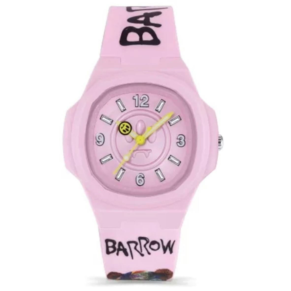Reloj de silicona con esfera rosa caja 30 mm