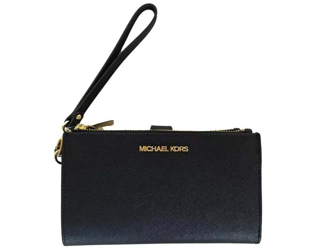 Michael Kors leather folio wallet black