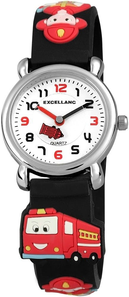 Reloj infantil de silicona con motivo bomberos
