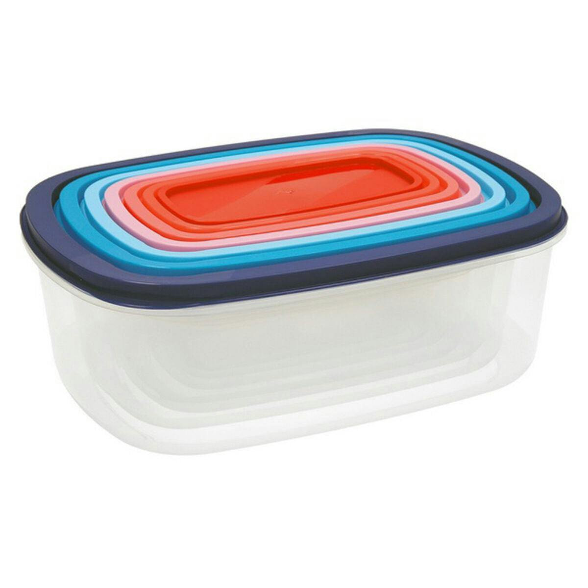 Conjunto Habitat de 7 fiambreras de plástico