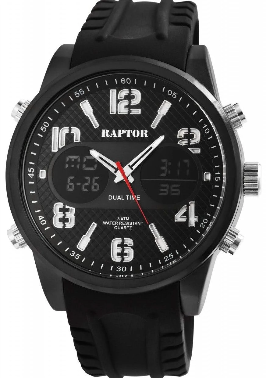 Reloj Cosar con correa de silicona negra