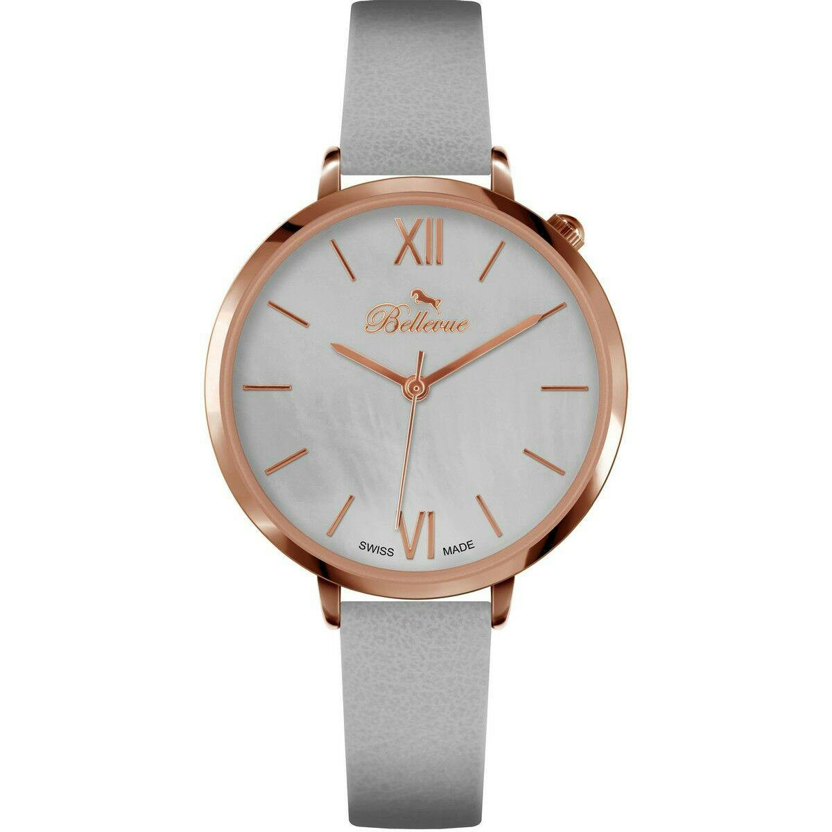 Reloj B.47 caja metálica correa piel sintética