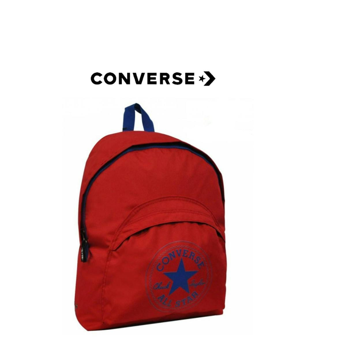 Mochila casual de tejido roja