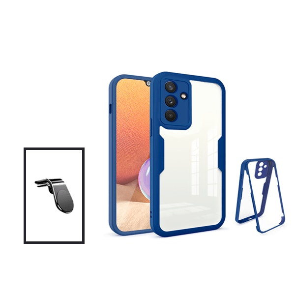 360 Shockproof Case with Magnetic Stand for Samsung Galaxy A13 5G Dark Blue