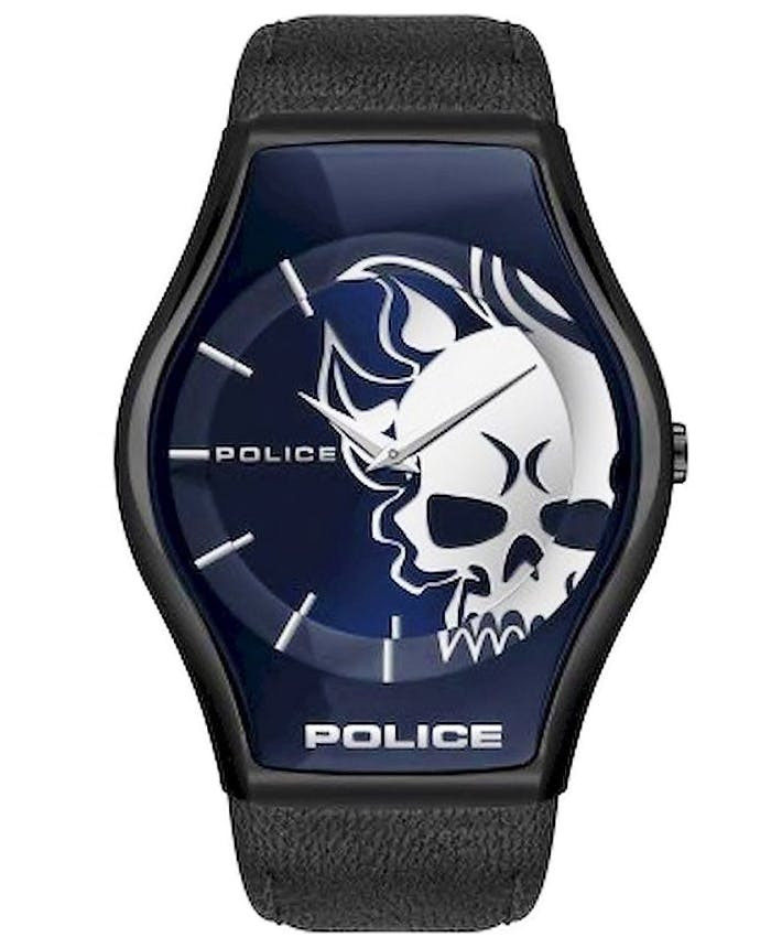 Sphere watch blue dial stainless steel case