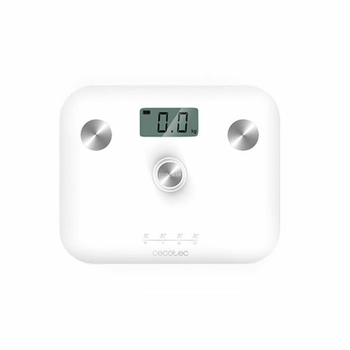 Báscula digital EcoPower 10100 de vidrio con LCD 180 kg