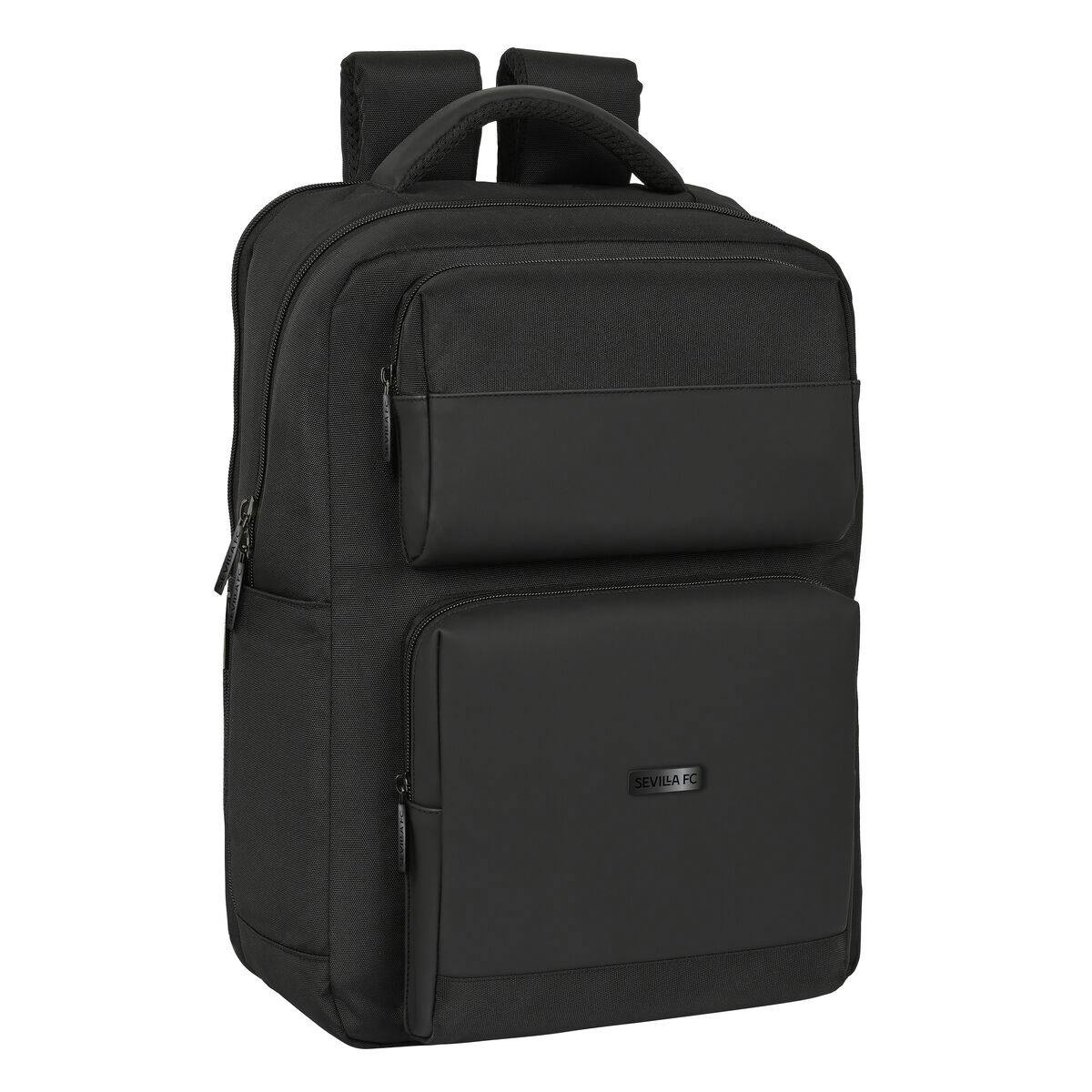 Mochila Para Portátil Sevilla Fútbol Club Premium 15,6'' Preto (31 x 44 x 13 cm)