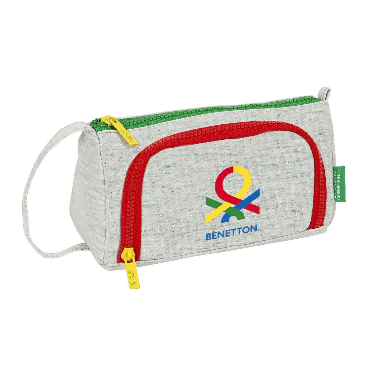 Grey school pencil case with accessories Benetton Pop