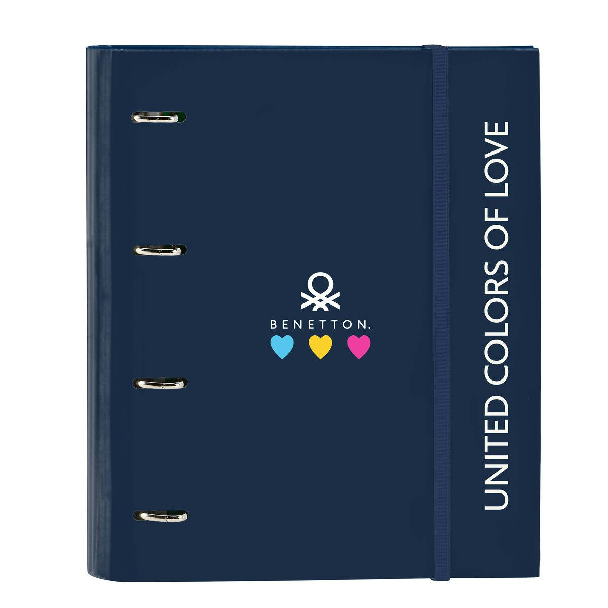Ring Binder Love Navy Blue hard cover 4 rings 35 mm