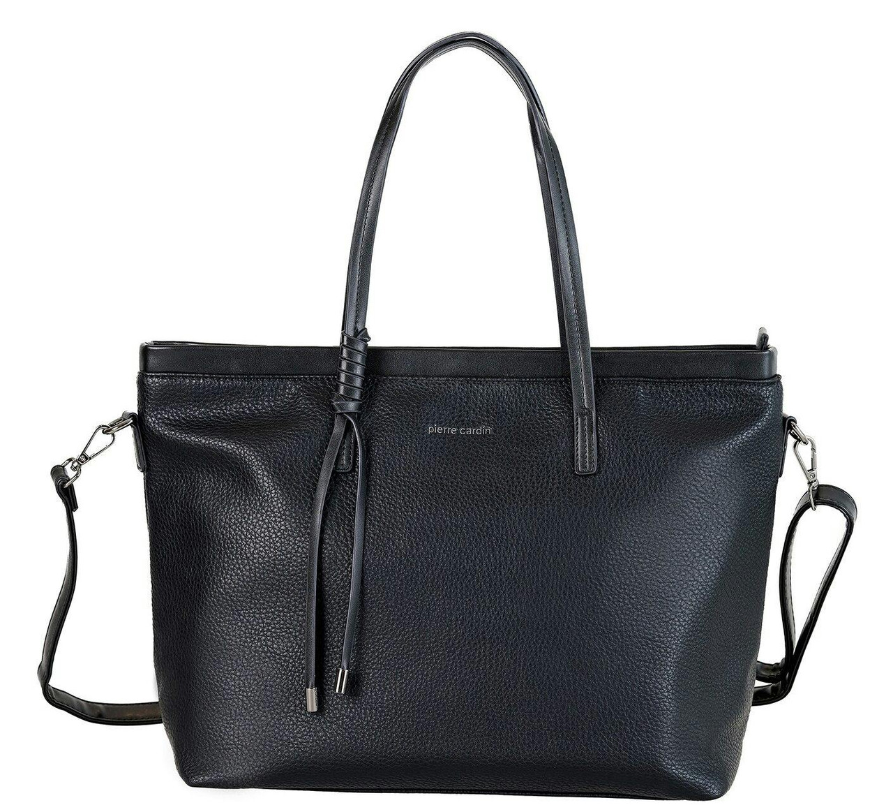 Oslo eco-leather shoulder bag black