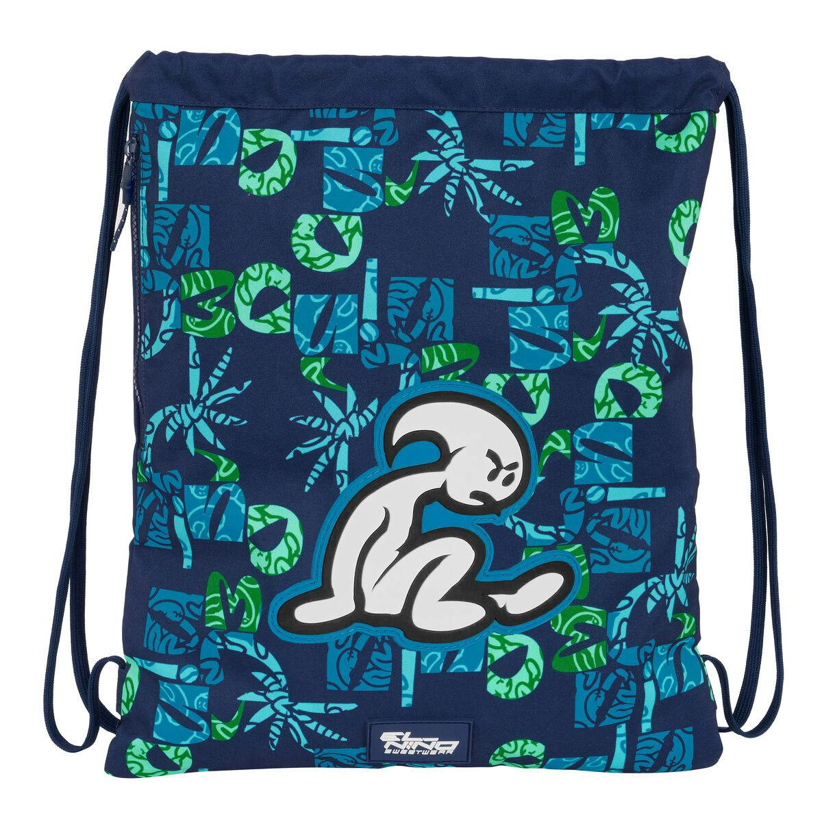 Mochila saco Glassy azul marino