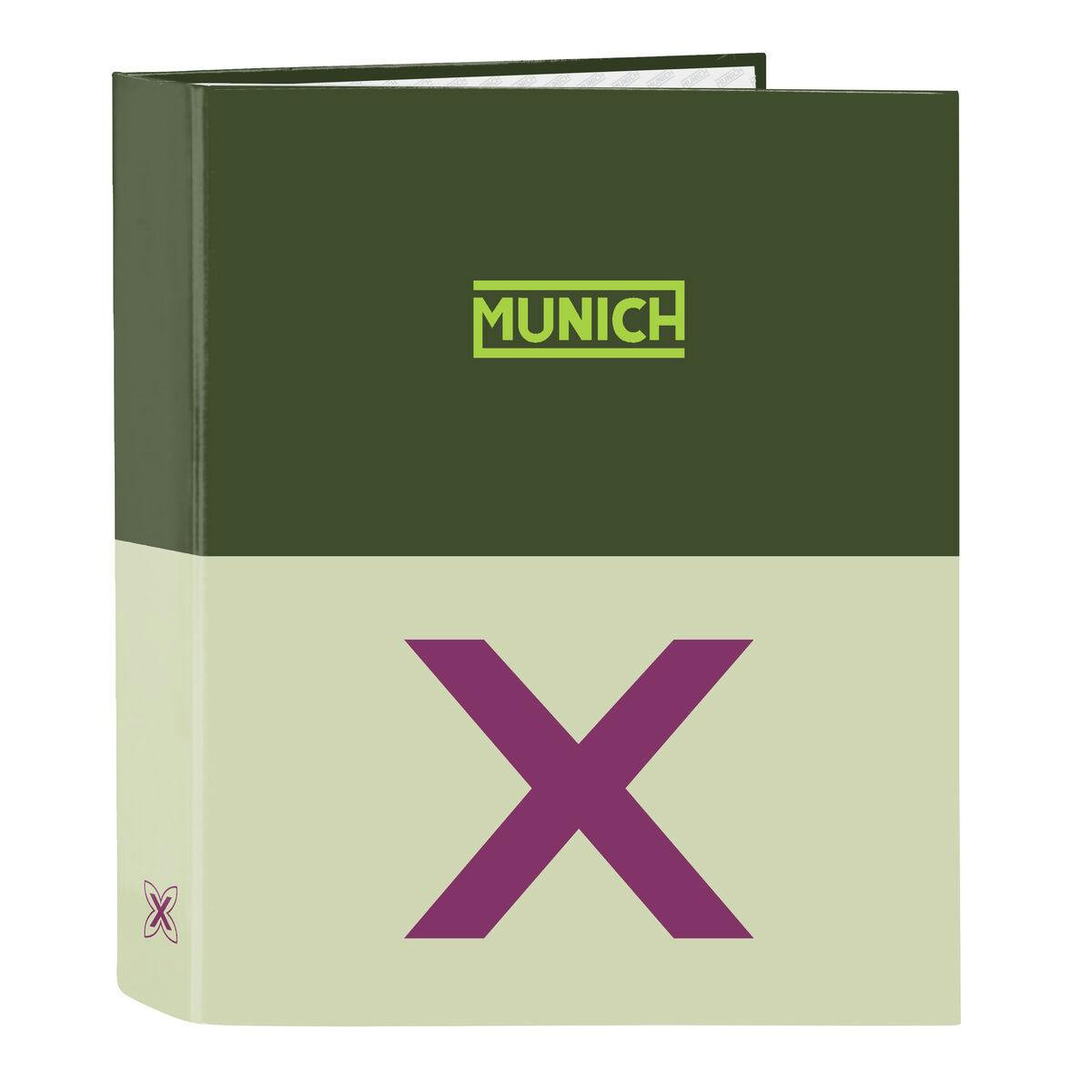 Carpeta con anillas Munich Bright khaki verde A4