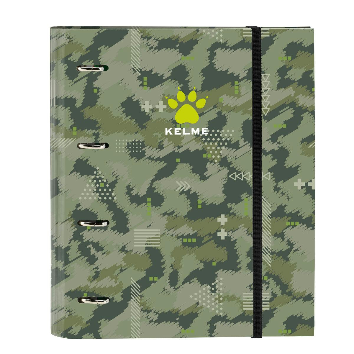 Carpeta con anillas Kelme Travel tapa dura con cierre elástico
