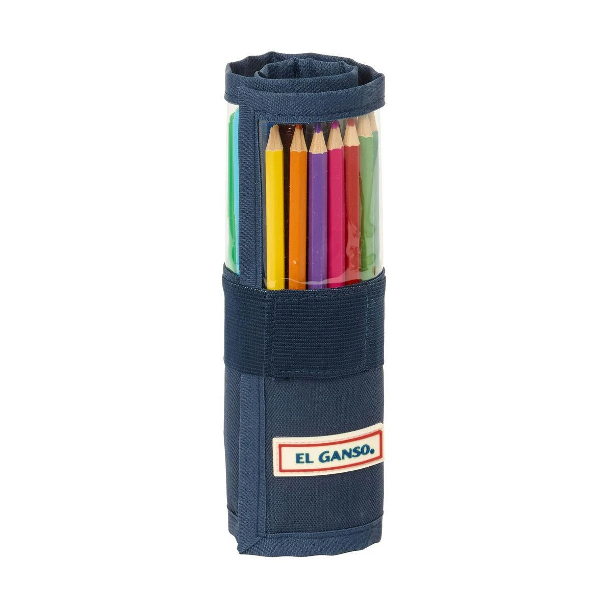 Estuche enrollable Eclipse azul marino con 27 piezas