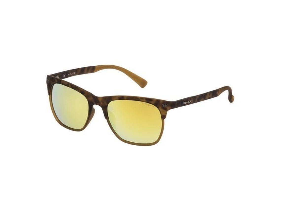 Police SK0445 gafas de sol masculinas montura marrón 51 mm