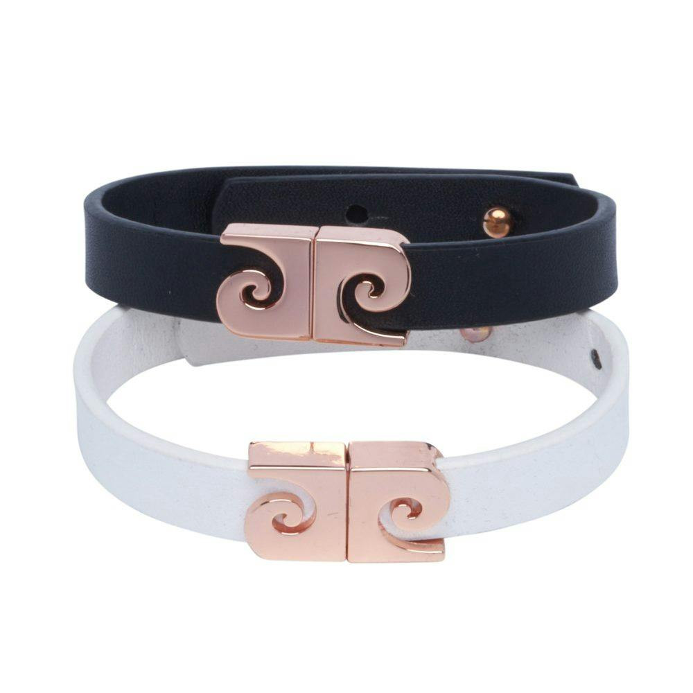 Conjunto de 2 pulseras con cristales