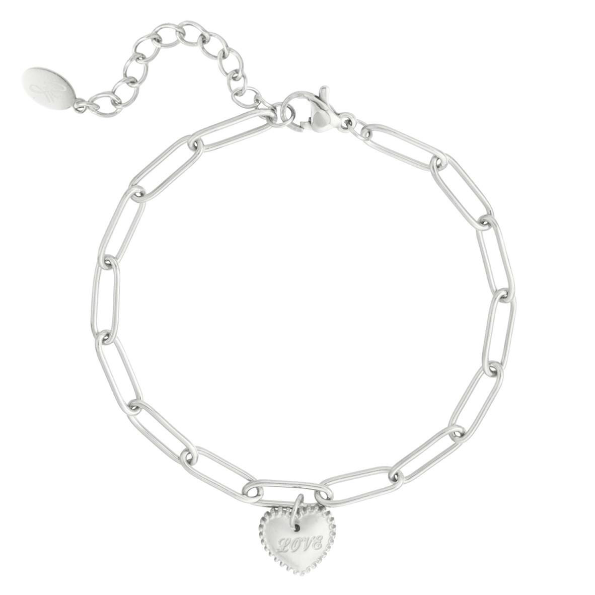 Love Bracelet in Stainless Steel, Silver