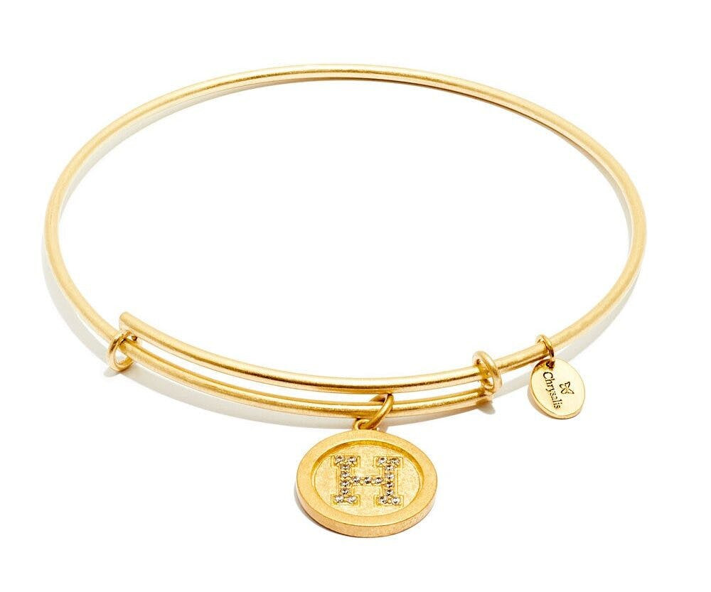 Pulsera Letra H Placa Oro 14k o Rodio