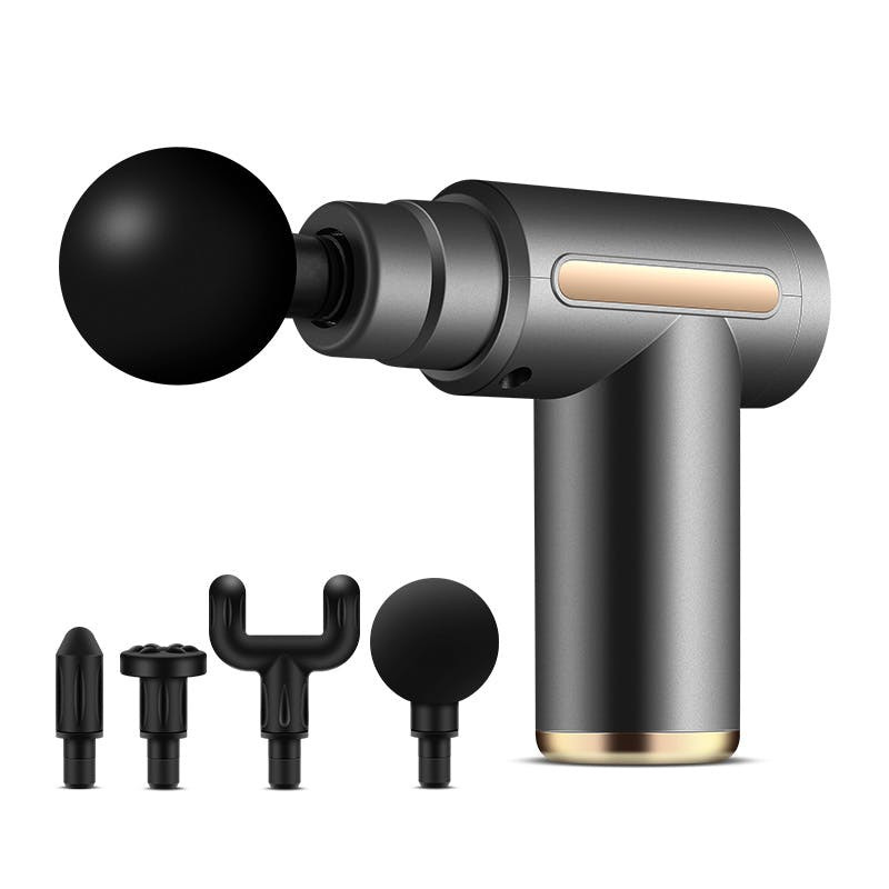 Pistola de masaje mini recargable gris