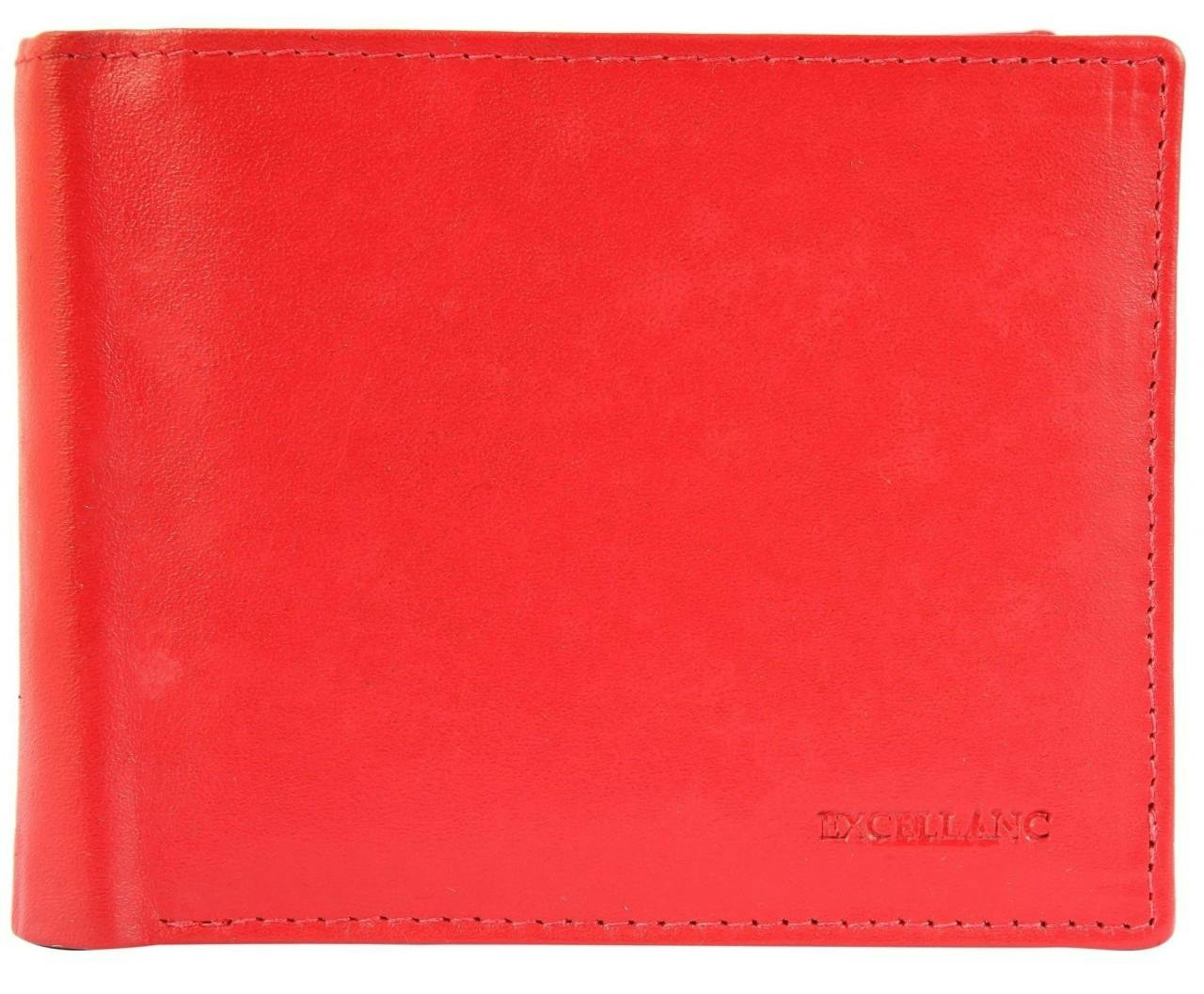 Cartera masculina horizontal en cuero genuino