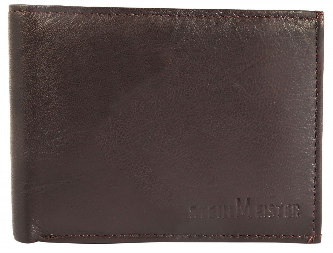 Cartera en cuero genuino con múltiples compartimentos