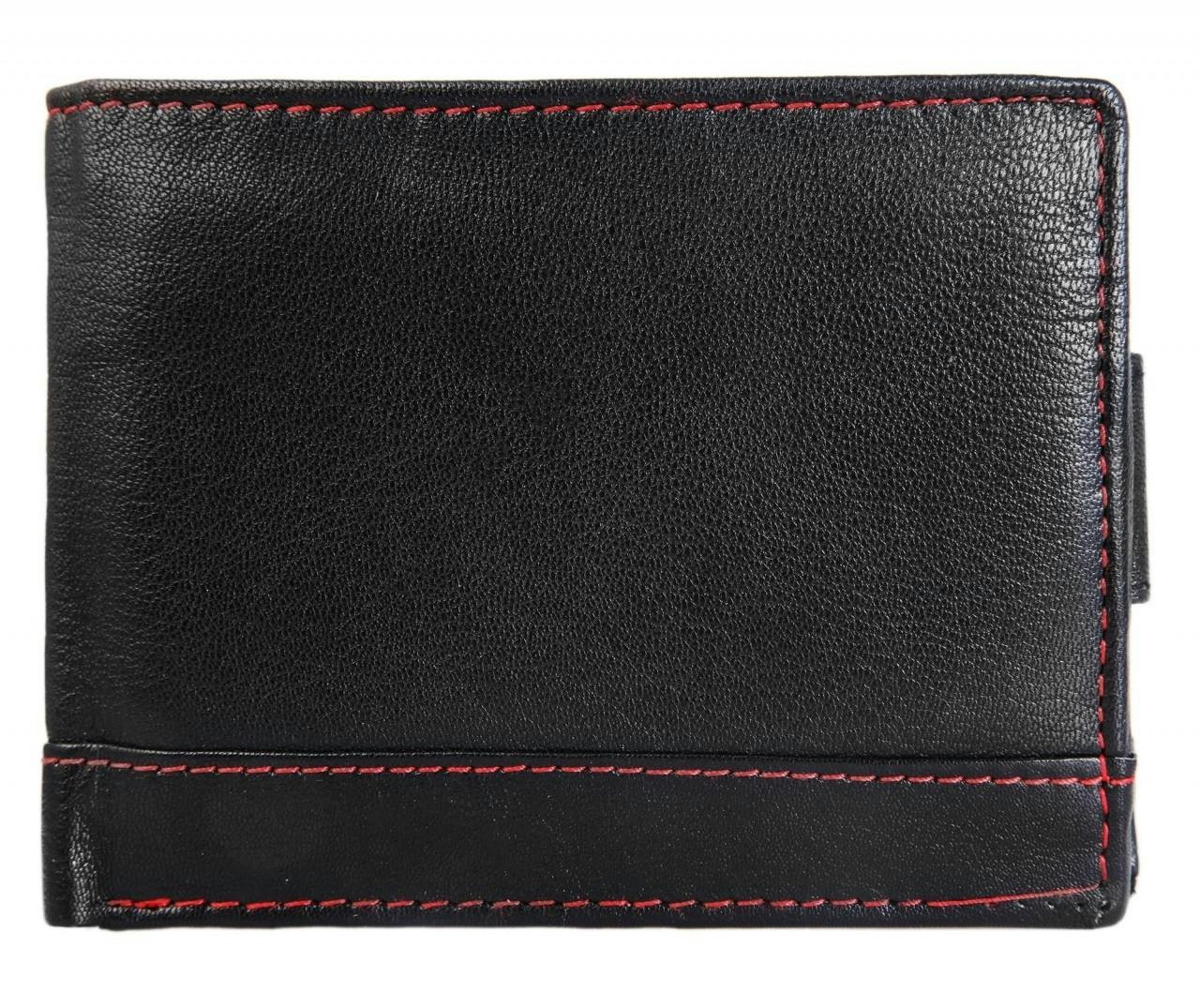 Cartera de cuero genuino para hombre