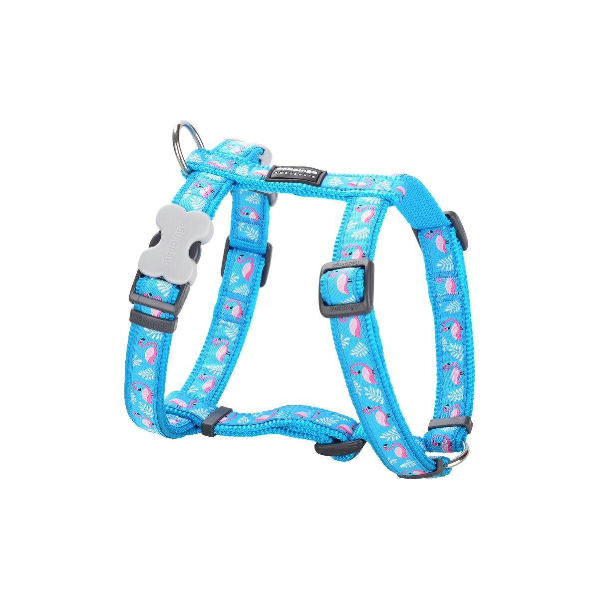 Arnés STYLE FLAMINGO para perro - turquesa