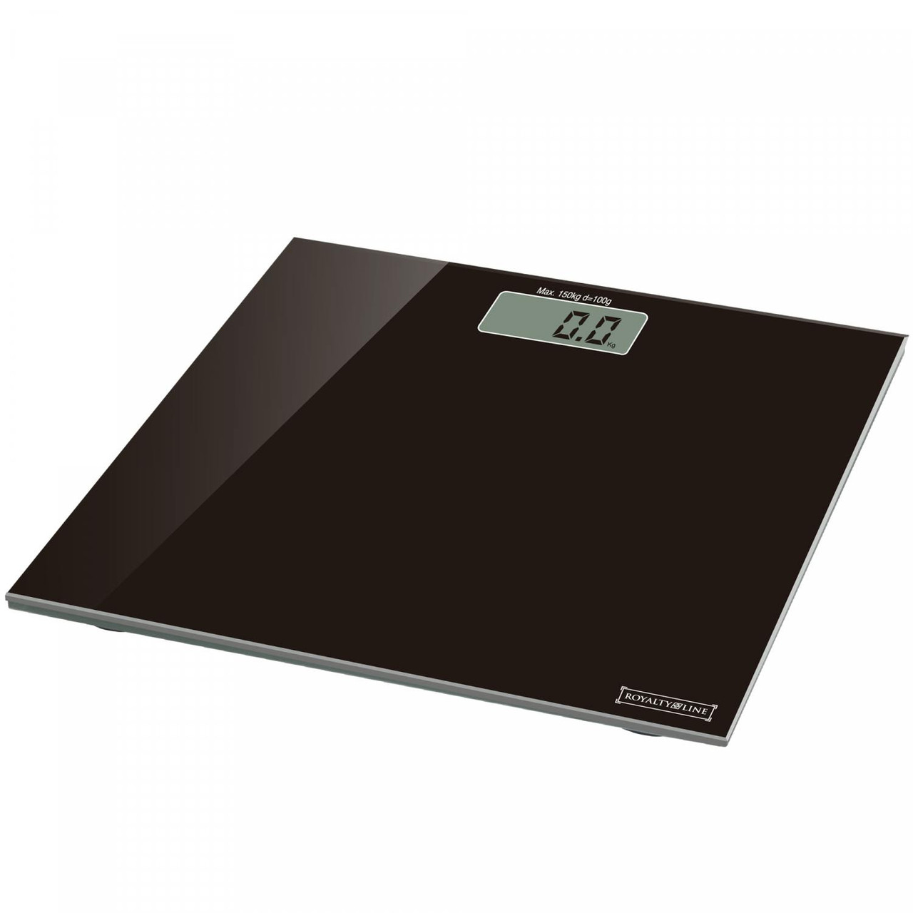 Báscula digital LED vidrio templado negro