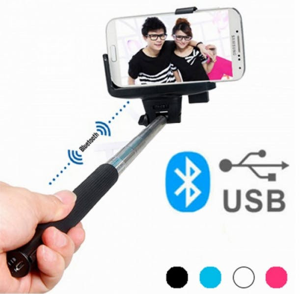 Monopod para selfies Bluetooth recargable