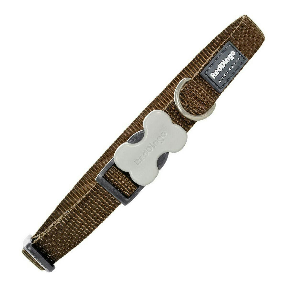 Collar marrón liso para perro