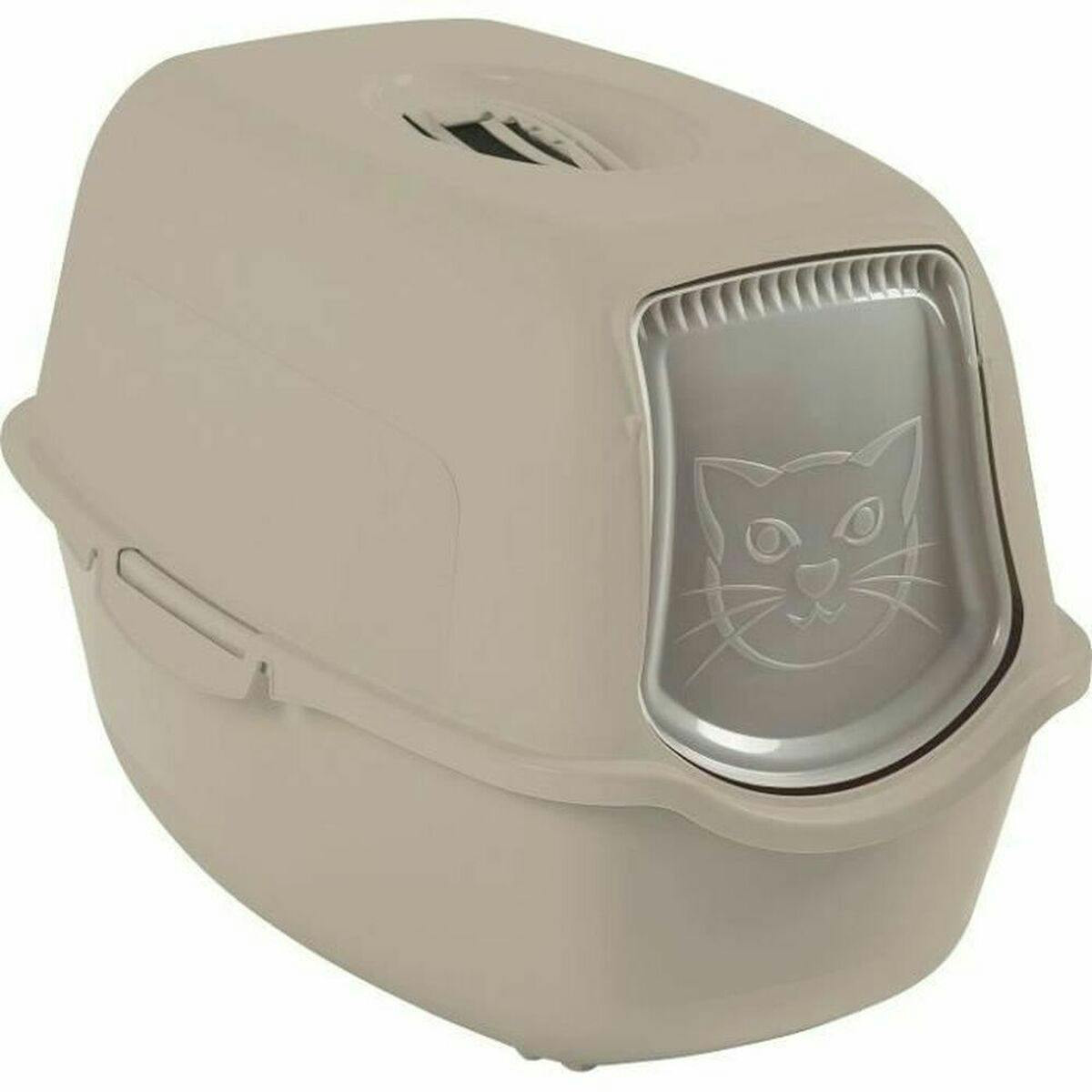 Caja de arena BAILEY para gatos 56 x 40 x 39 cm Beige