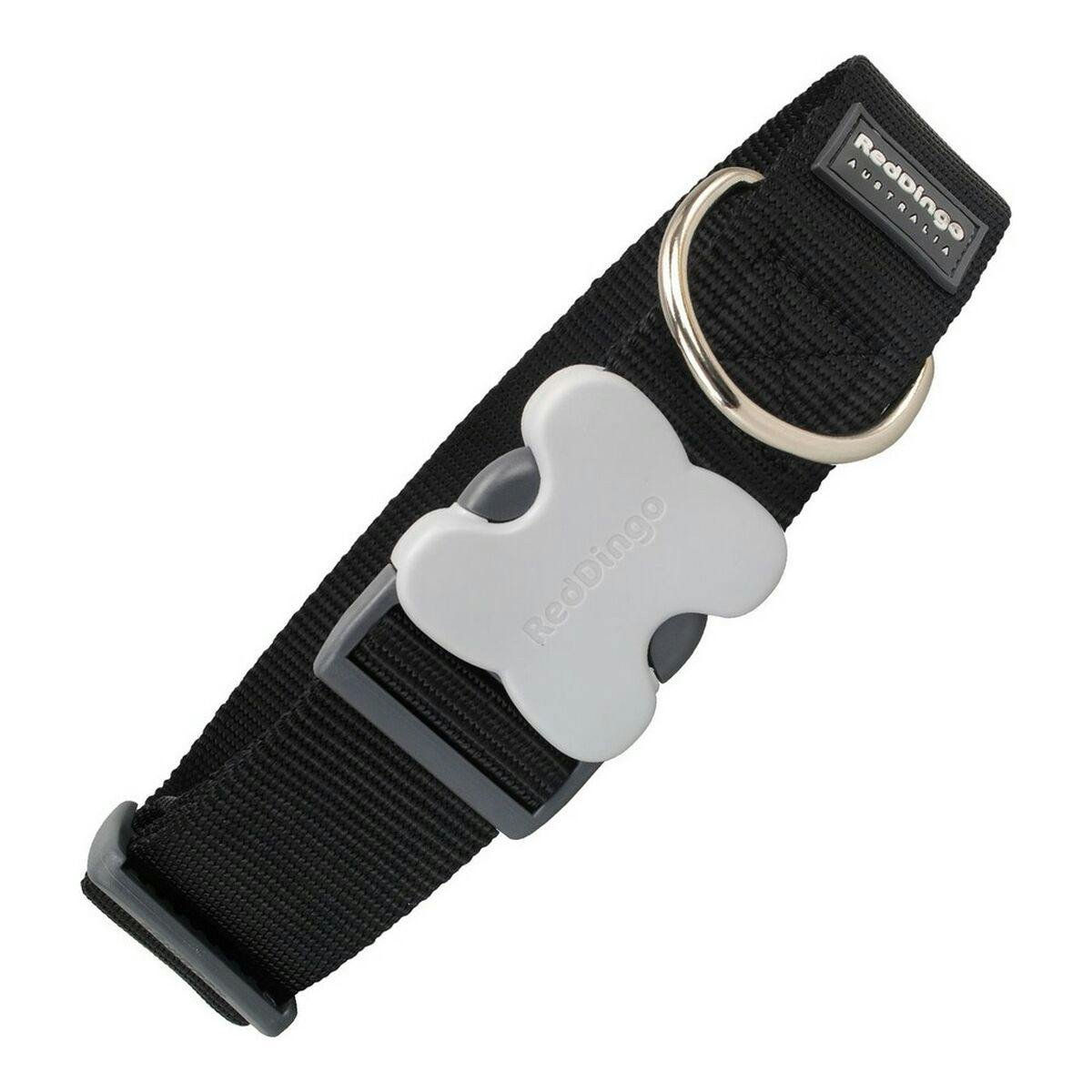 Collar ajustable para perro Red Dingo Negro