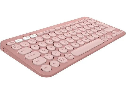 Teclado Bluetooth K380 AZERTY Rosa