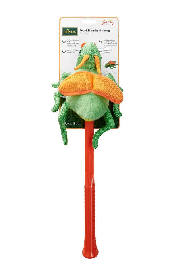 Durable dog toy with launcher