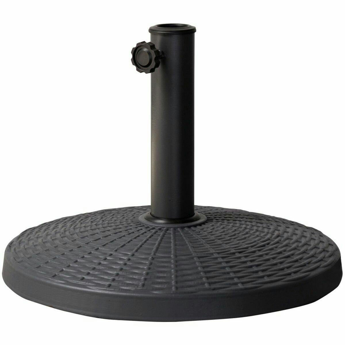 Base para parasol 10 kg poliresina y acero negro