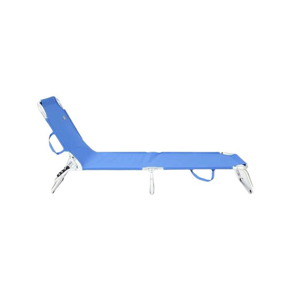 Tumbona de playa plegable azul
